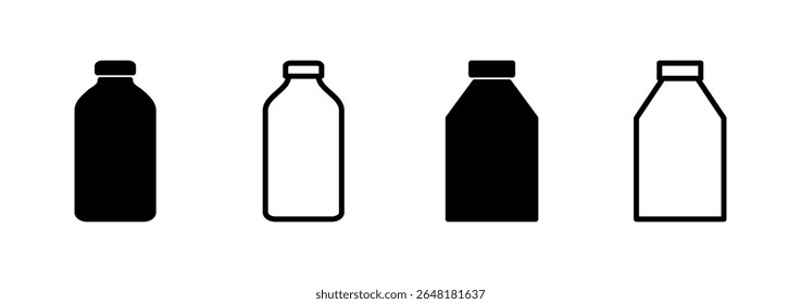 Bottle icon logo design. bottle sign and symbol