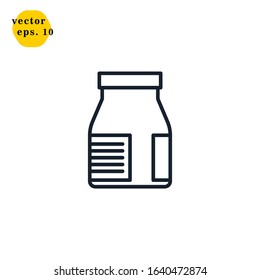 Bottle Icon Logo Design Vector Template