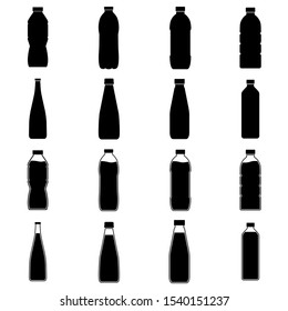 Bottle icon, logo isolated on white background