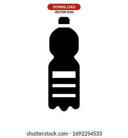 bottle icon or logo isolated sign symbol vector illustration - high quality black style vector icons
