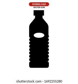 bottle icon or logo isolated sign symbol vector illustration - high quality black style vector icons
