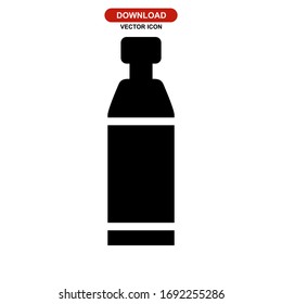 bottle icon or logo isolated sign symbol vector illustration - high quality black style vector icons
