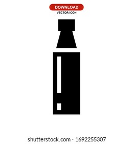 bottle icon or logo isolated sign symbol vector illustration - high quality black style vector icons
