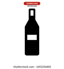 bottle icon or logo isolated sign symbol vector illustration - high quality black style vector icons
