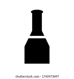 icono de botella o logotipo símbolo de signo aislado ilustración vector ilustración de alta calidad estilo negro iconos vectoriales
