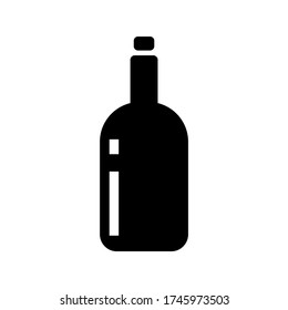 icono de botella o logotipo símbolo de signo aislado ilustración vector ilustración de alta calidad estilo negro iconos vectoriales
