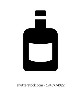 bottle icon or logo isolated sign symbol vector illustration - high quality black style vector icons

