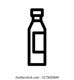 icono de botella o logotipo símbolo de signo aislado ilustración vector ilustración de alta calidad estilo negro iconos vectoriales

