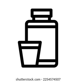 bottle icon or logo isolated sign symbol vector illustration - high quality black style vector icons
