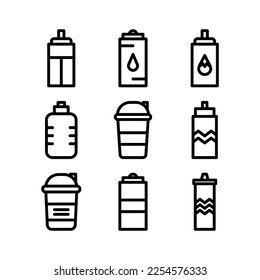 bottle icon or logo isolated sign symbol vector illustration - high quality black style vector icons