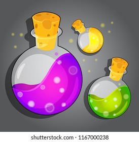 Bottle icon magic game.