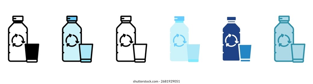 Ícone de garrafa Mini ícone de ilustração. Use Para Conceitos Modernos, Impressão, Ui, Kit Ux, Desenvolvimento De Web E Aplicativos. Vetor Relacionado A Escritório, Educação, Exame E Muito Mais