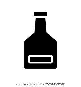 bottle icon, modern vector isolated on white background.