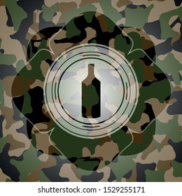 bottle icon on camo texture