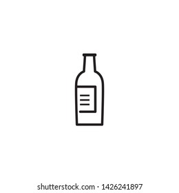 bottle icon on a white background