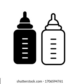 bottle icon on white background