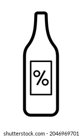 icono del frasco sobre fondo blanco
