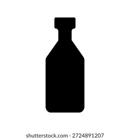 ícone de garrafa sobre fundo branco