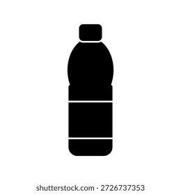 Icono de botella sobre fondo blanco