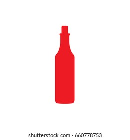 bottle icon on the white background