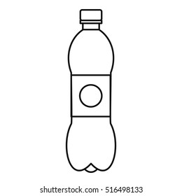 Bottle icon. Outline illustration of bottle vector icon for web