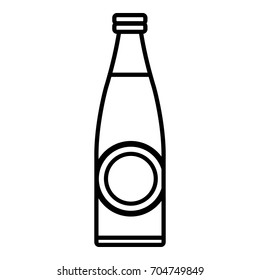 Bottle icon. Outline illustration of bottle vector icon for web
