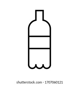 ilustración vectorial aislada del icono del frasco