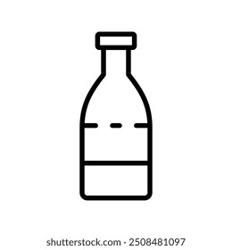 bottle icon. Outline style design isolated on white background