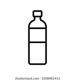 bottle icon. Outline style design isolated on white background