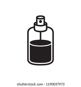 bottle icon, perfume icon in trendy flat style 