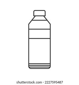Bottle icon. Plastic or glass bottle vector ilustration.