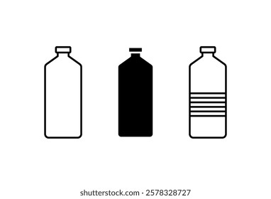 Bottle Icon Set. Bottle Symbol. Simple flat icon illustration of Bottle. Bottle logo vector icon.