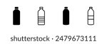 Bottle icon set. bottle vector icon