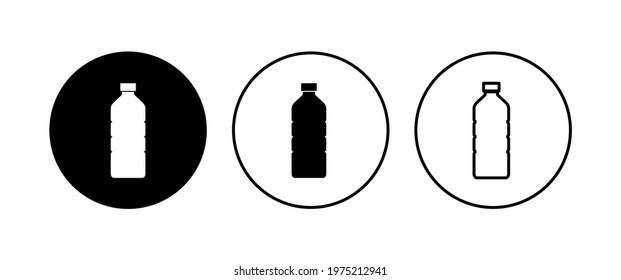 Bottle icon set. bottle vector icon