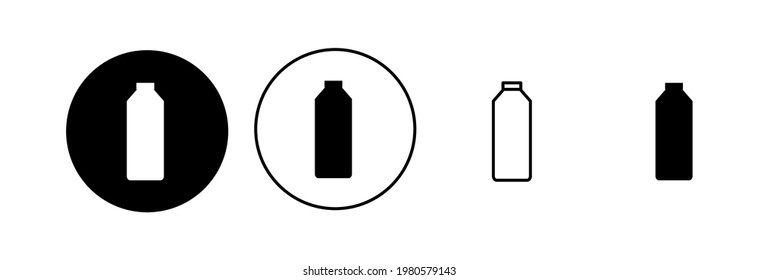 Bottle icon set. bottle vector icon