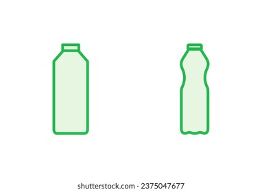 Bottle icon set. bottle vector icon