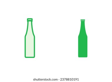 Bottle icon set. bottle vector icon