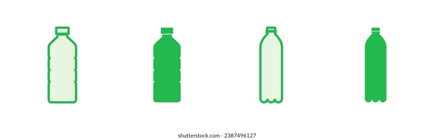 Bottle icon set. bottle vector icon