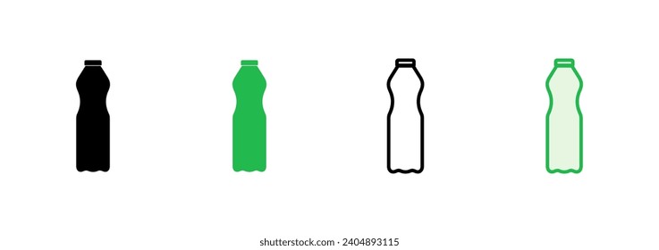 Bottle icon set. bottle vector icon