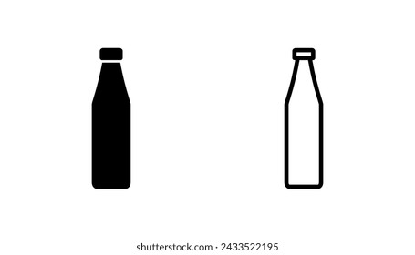 Bottle icon set. bottle vector icon