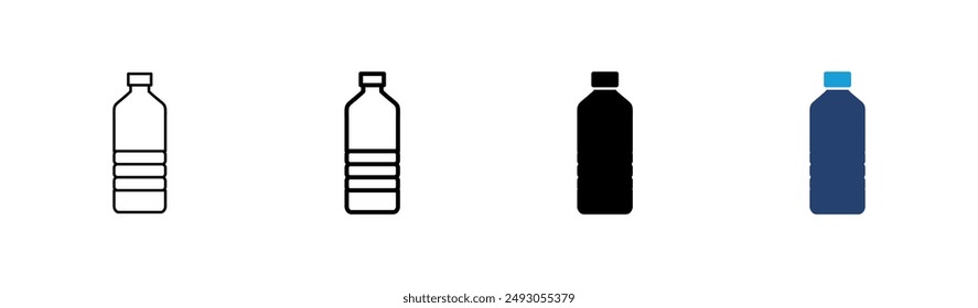 Bottle icon set. bottle vector icon