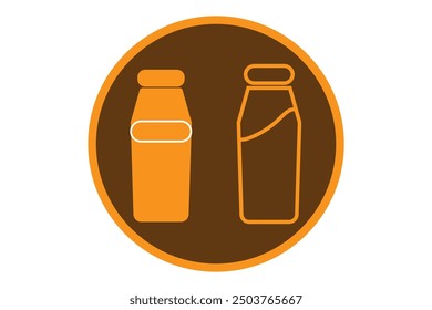 Bottle icon set. bottle vector icon