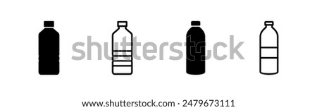 Bottle icon set. bottle vector icon