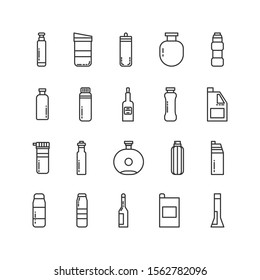 bottle icon set vector illustration. can be use on website and  can be all purpose