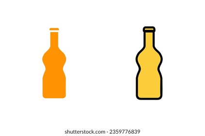 Bottle icon set for web and mobile app. bottle sign and symbol