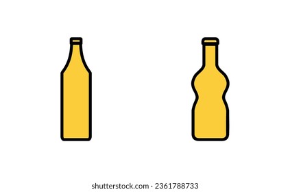 Bottle icon set for web and mobile app. bottle sign and symbol