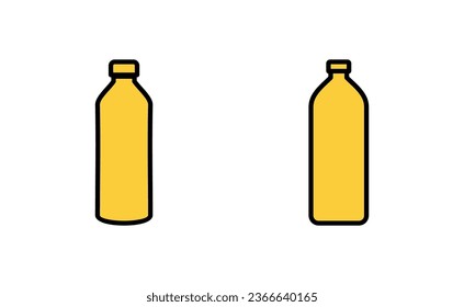 Bottle icon set for web and mobile app. bottle sign and symbol