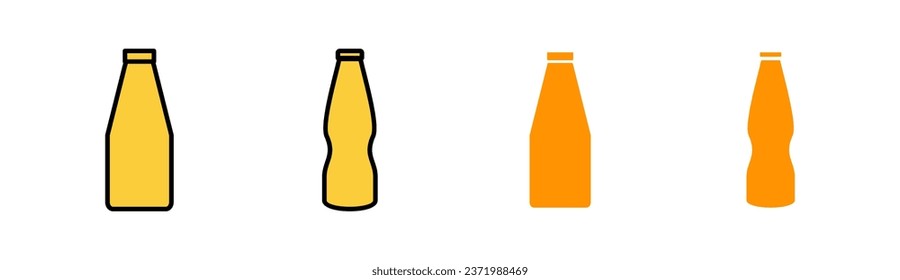 Bottle icon set for web and mobile app. bottle sign and symbol