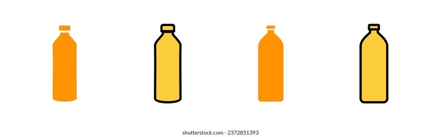 Bottle icon set for web and mobile app. bottle sign and symbol