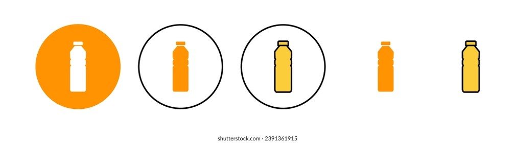 Bottle icon set for web and mobile app. bottle sign and symbol